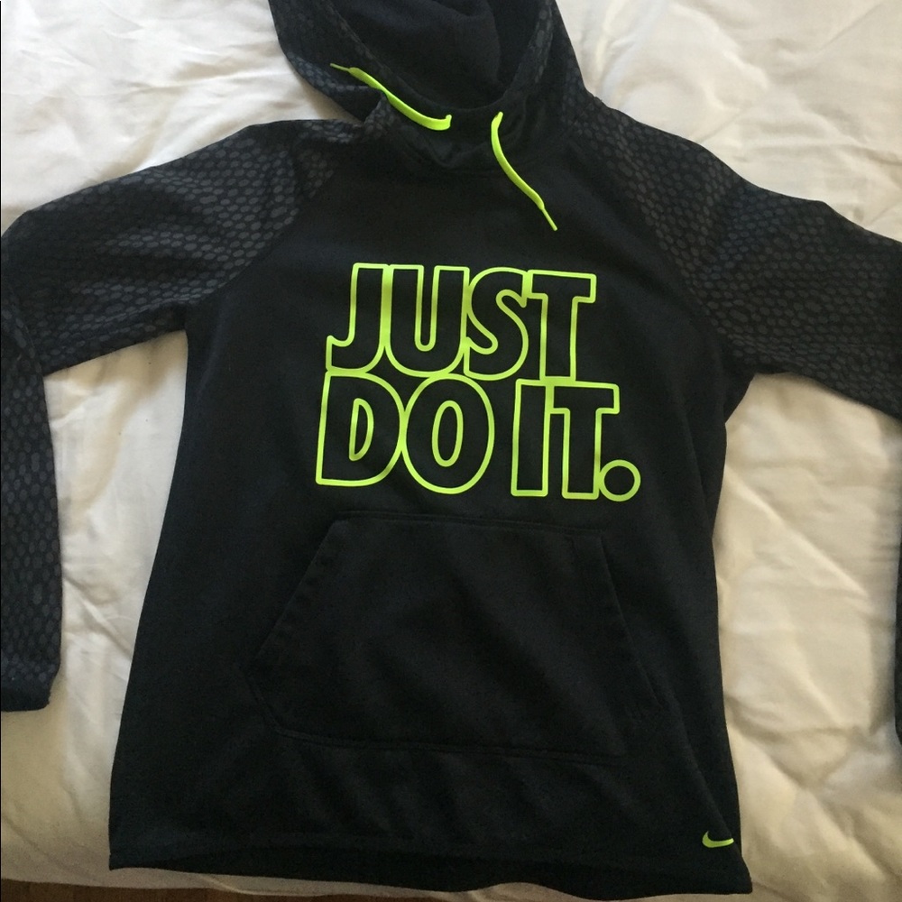 Nike fleece lined hoodie sweatshirt